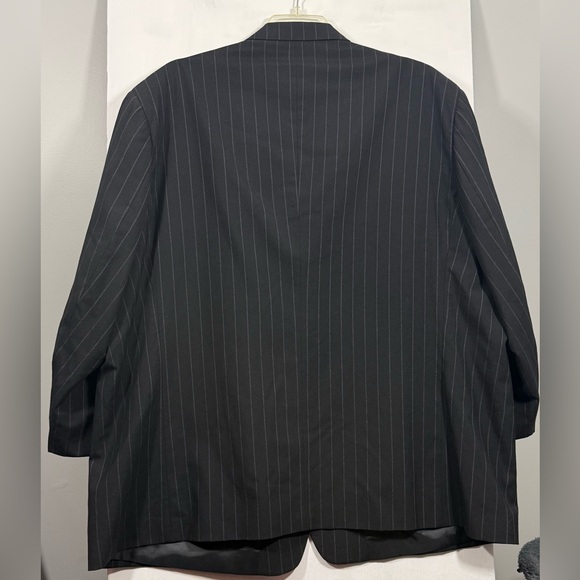 Mauro Size 56R Charcoal Pinstripe Suit Jacket - Picture 2 of 13